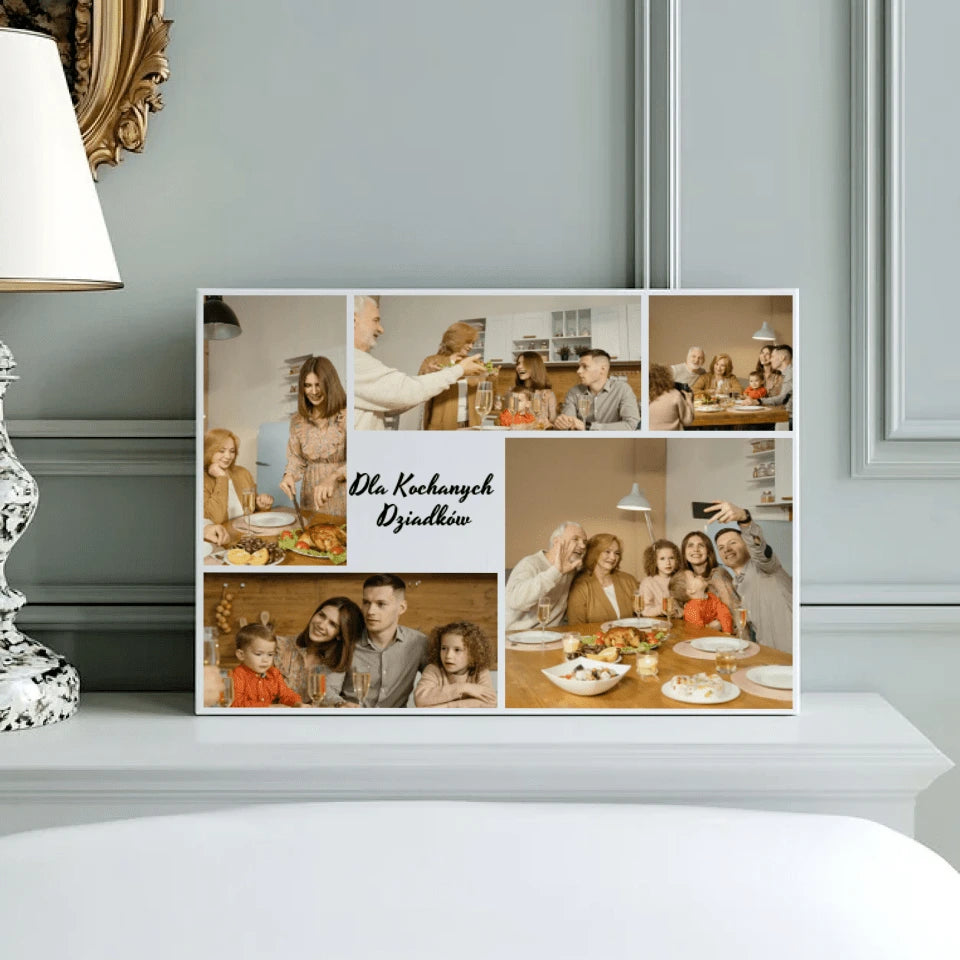 Obraz na płótnie dla Dziadków Kolaż