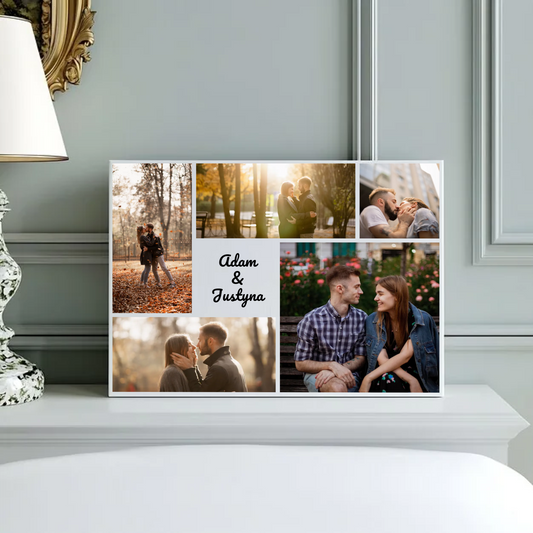 Obraz na płótnie dla par kolaż