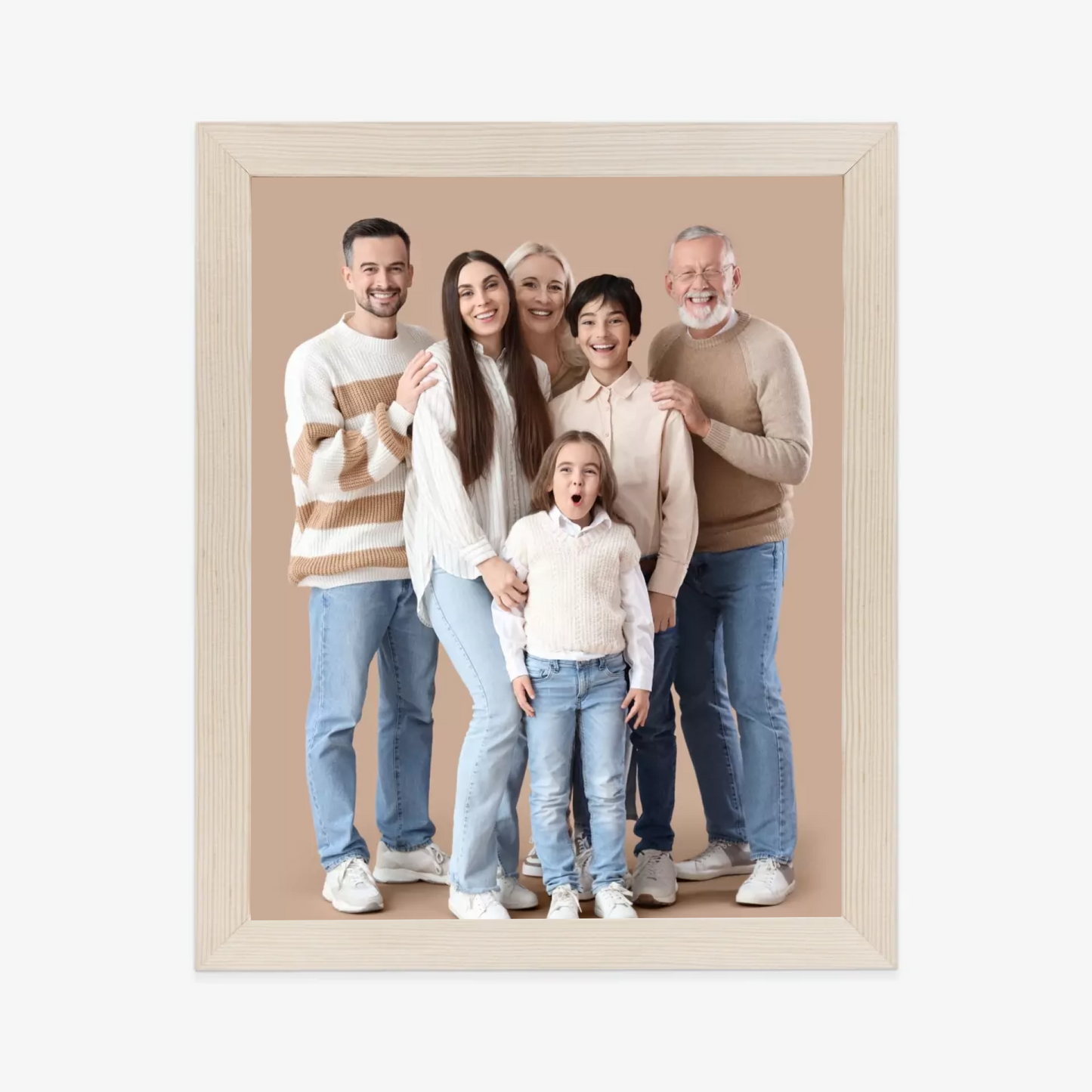 Bild mit eigenem Foto im Rahmen