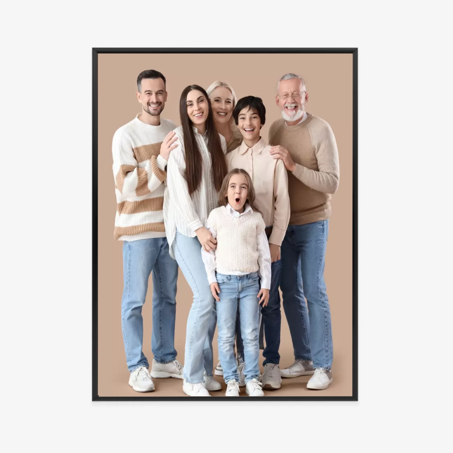 Bild mit eigenem Foto im Rahmen