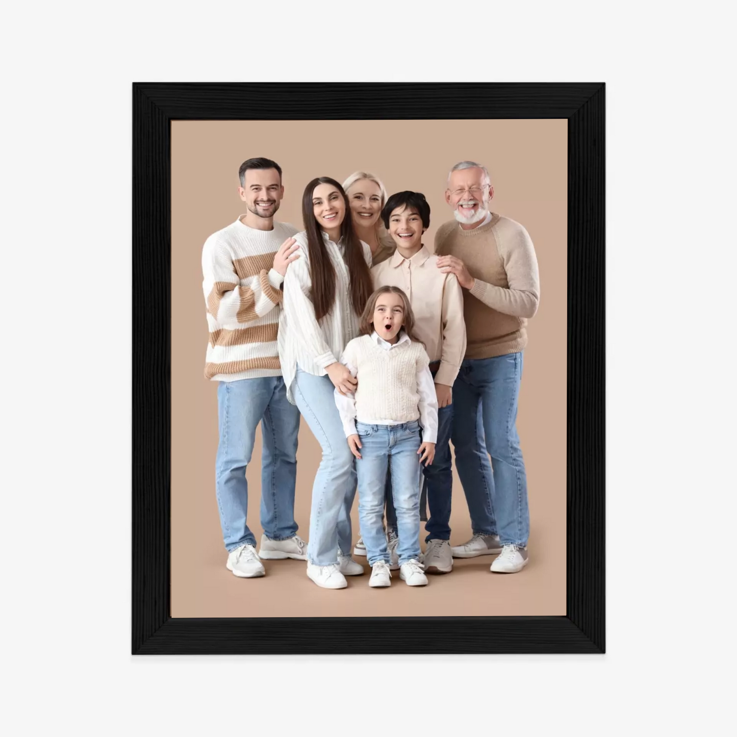 Bild mit eigenem Foto im Rahmen