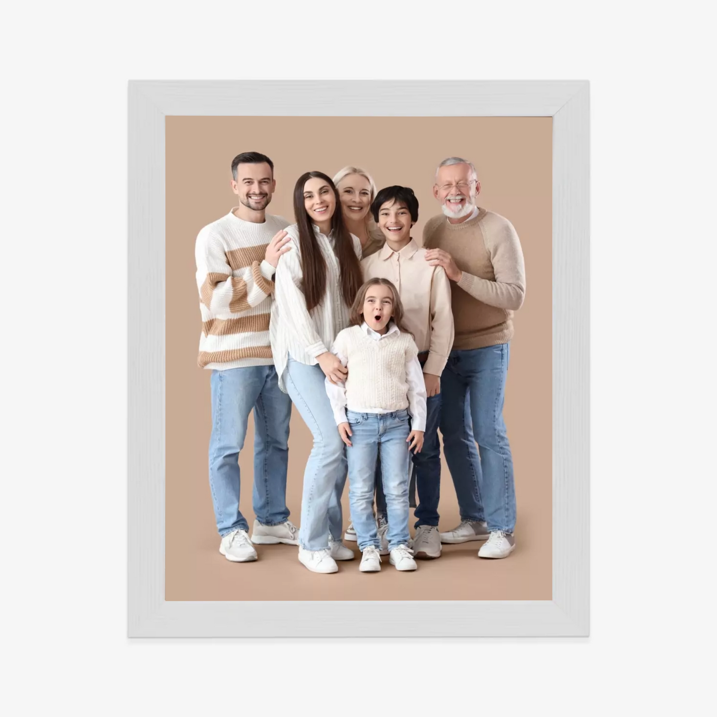 Bild mit eigenem Foto im Rahmen
