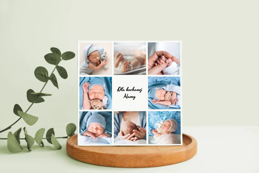 Leinwandbild für die Großeltern Collage Quadrat