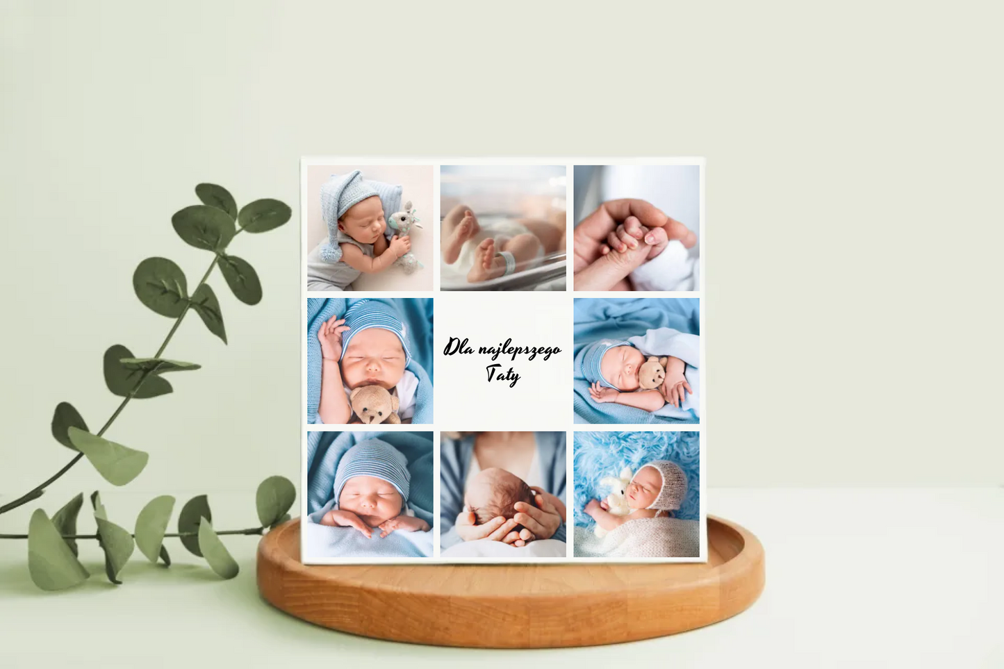 Obraz na płótnie dla Taty kolaż kwadrat