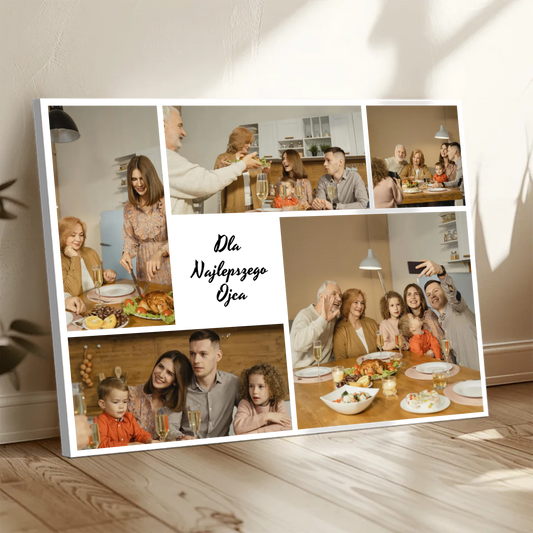 Leinwandbild für die Großeltern Collage