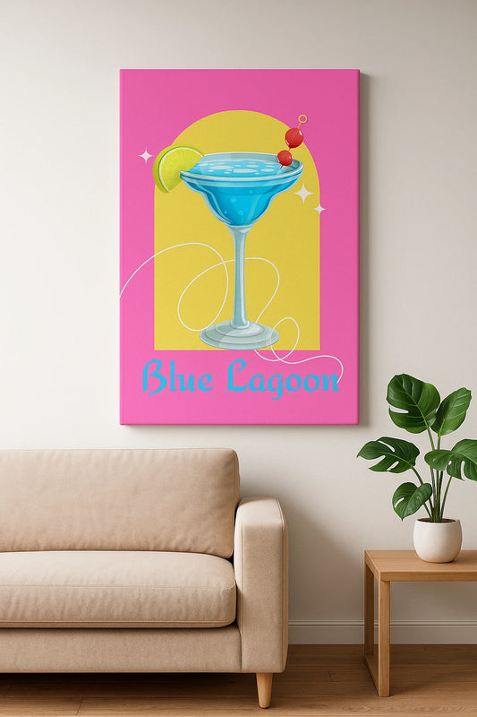 Obraz abstrakcyjny na płótnie lub ramie Blue Lagoon