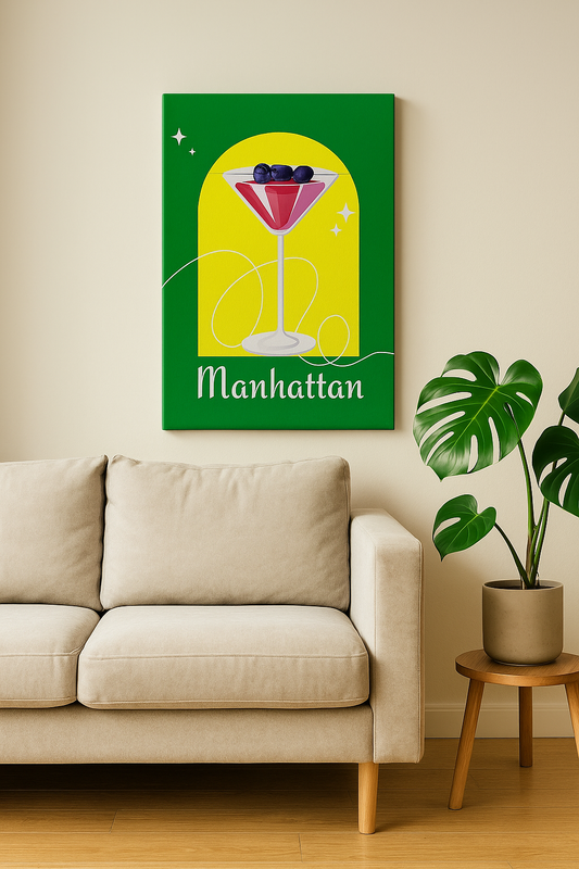 Obraz abstrakcyjny na płótnie lub ramie Manhattan