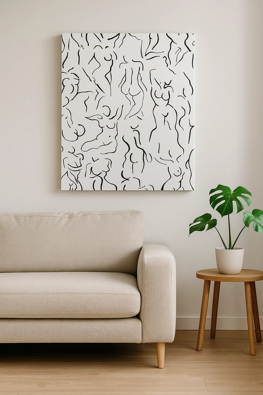 Obraz na płótnie lub w ramie - Ciała w Linii