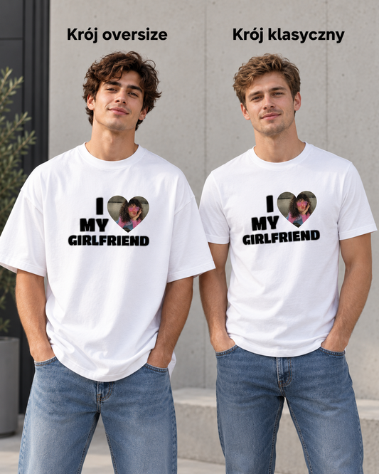 Koszulka personalizowana I love my girlfriend
