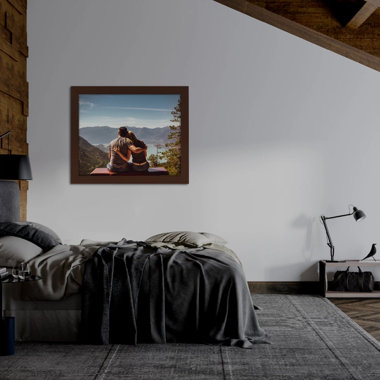 Bild mit eigenem Foto im Rahmen
