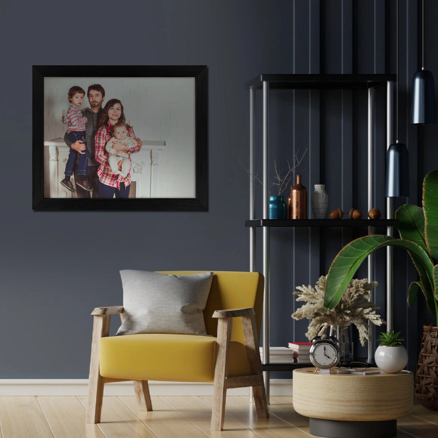 Bild mit eigenem Foto im Rahmen
