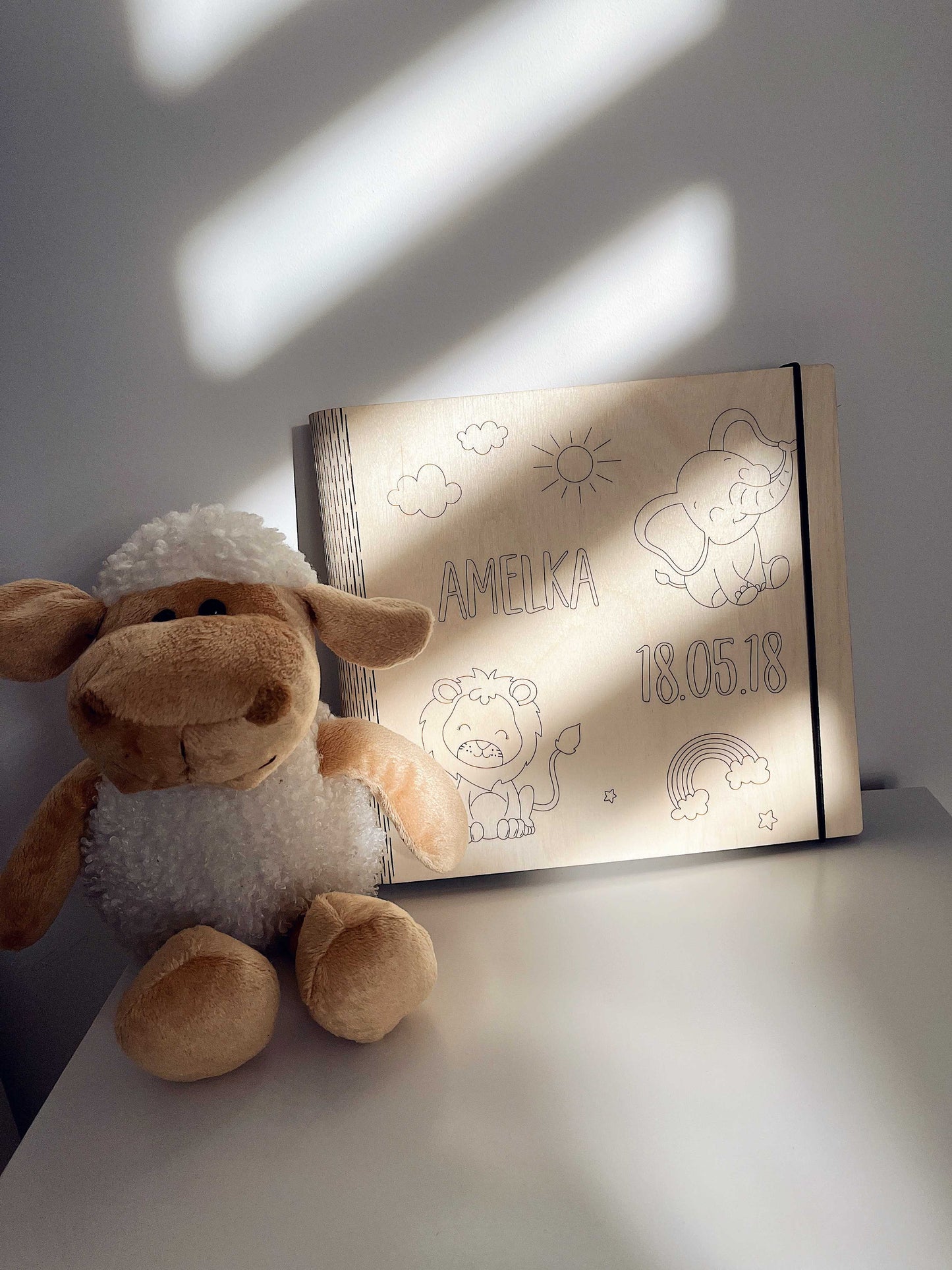 Personalisierbares Holz-Kinderalbum