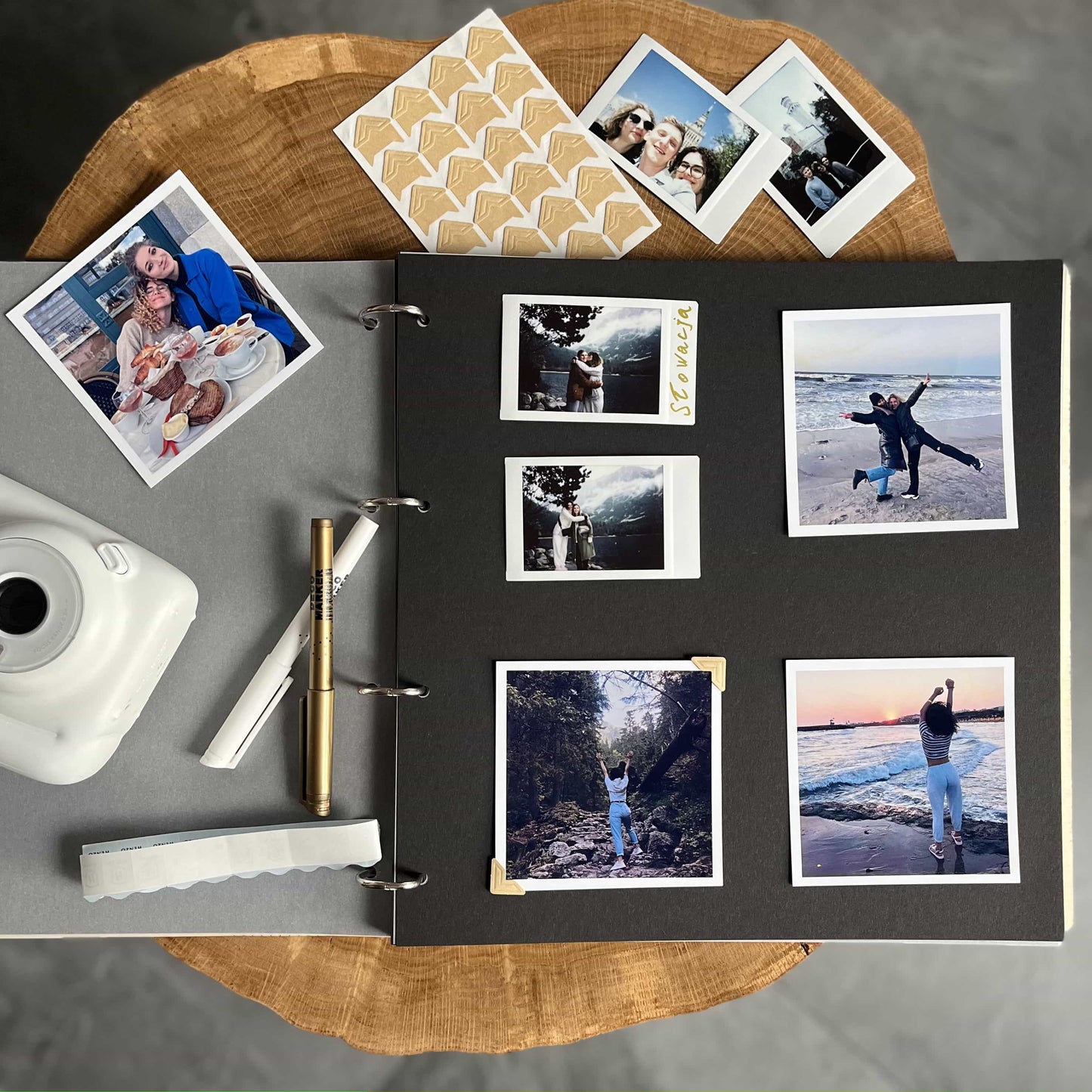 Holz Fotoalbum "Liebesgeschichte"