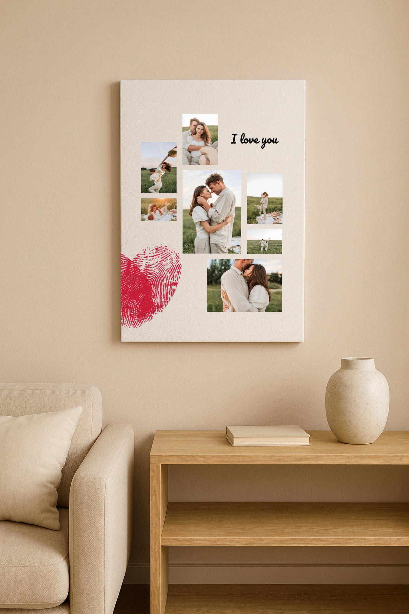 Obraz ze zdjęcia na płótnie Kolaż Walentynkowy 1.0