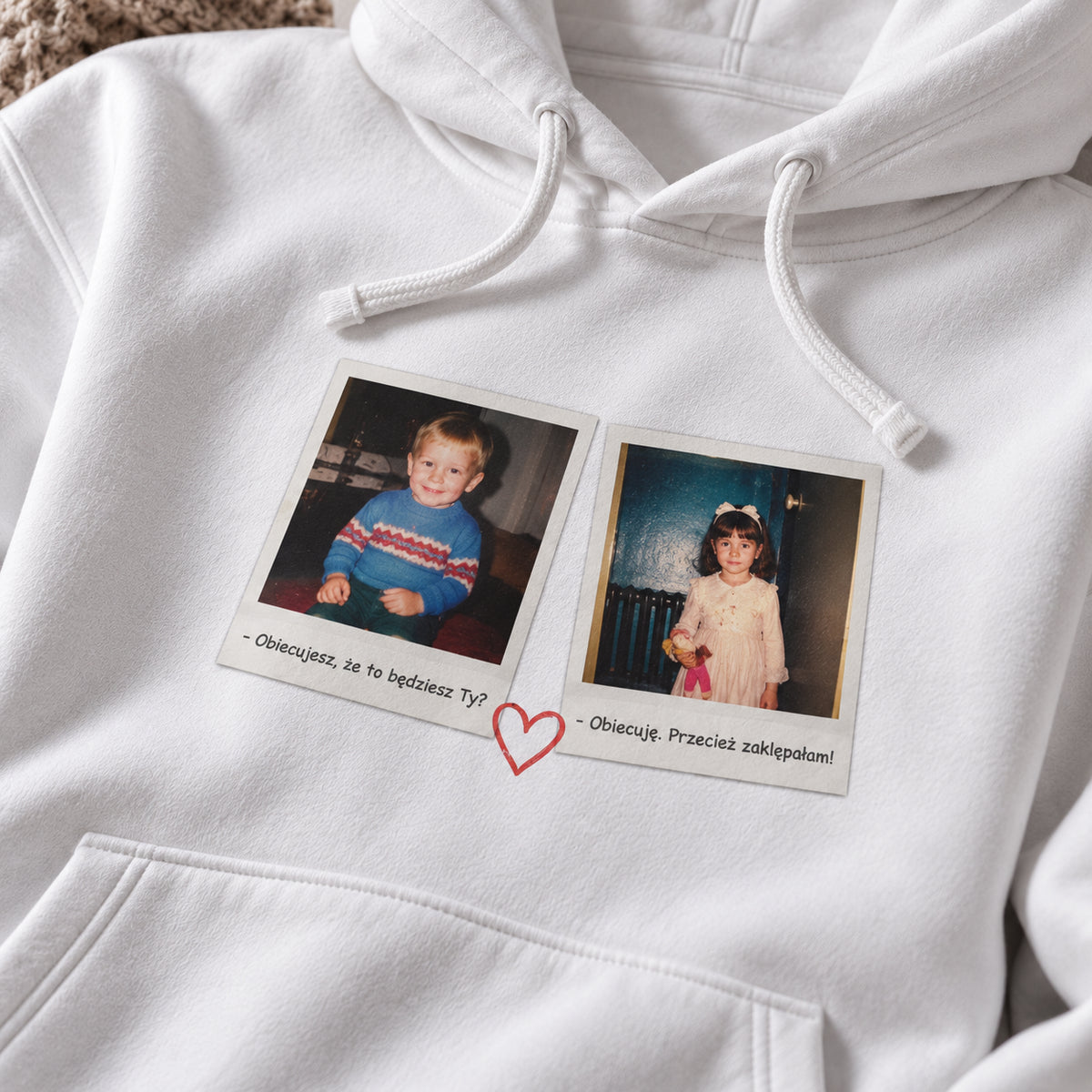 Bluza z własnymi zdjęciami i tekstem – Personalizowana
