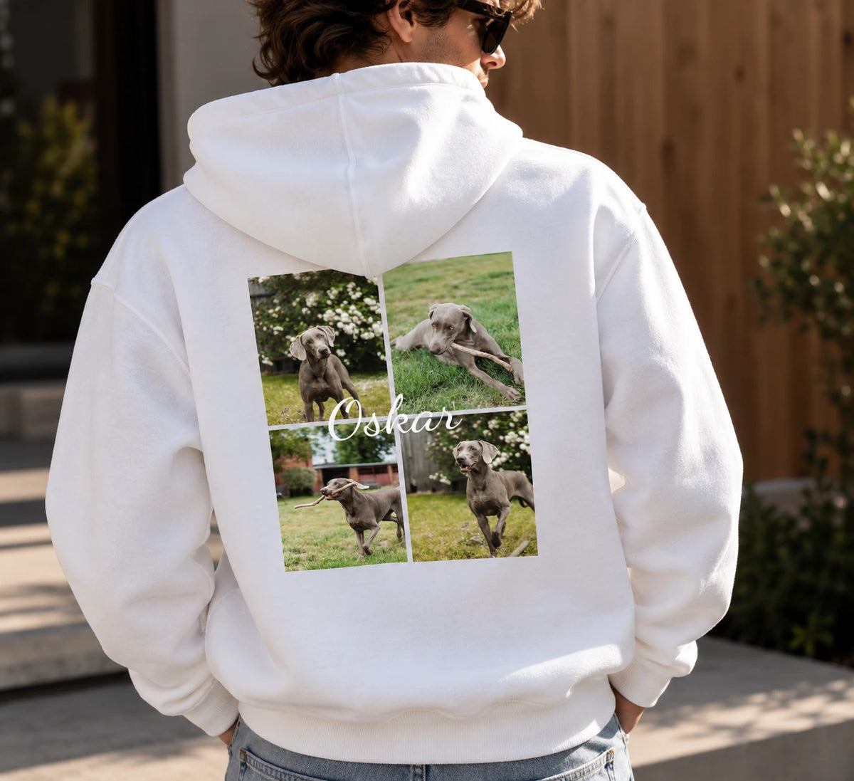 Bluza z Własnymi Zdjęciami Psa lub Kota i Imieniem – Personalizowana Bluza ze Zwierzakiem