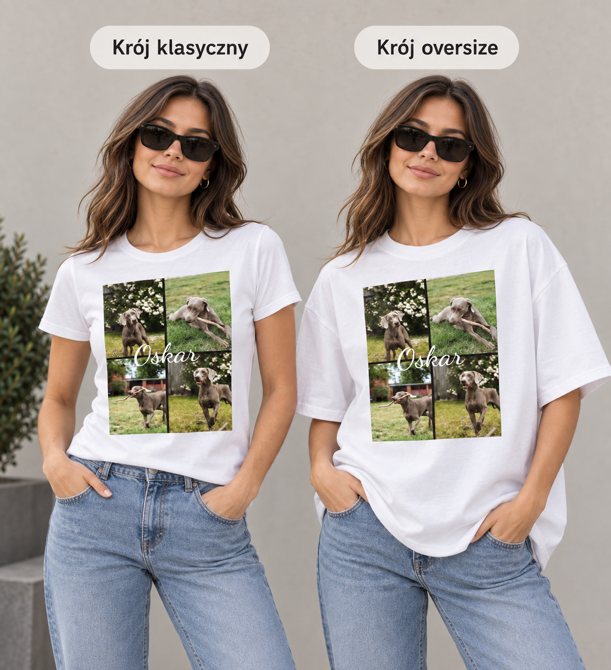 Koszulka personalizowana oversize Pupil
