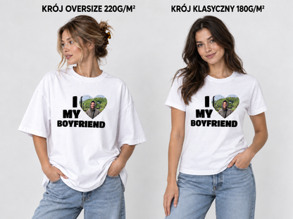 Koszulka personalizowana I love my boyfriend