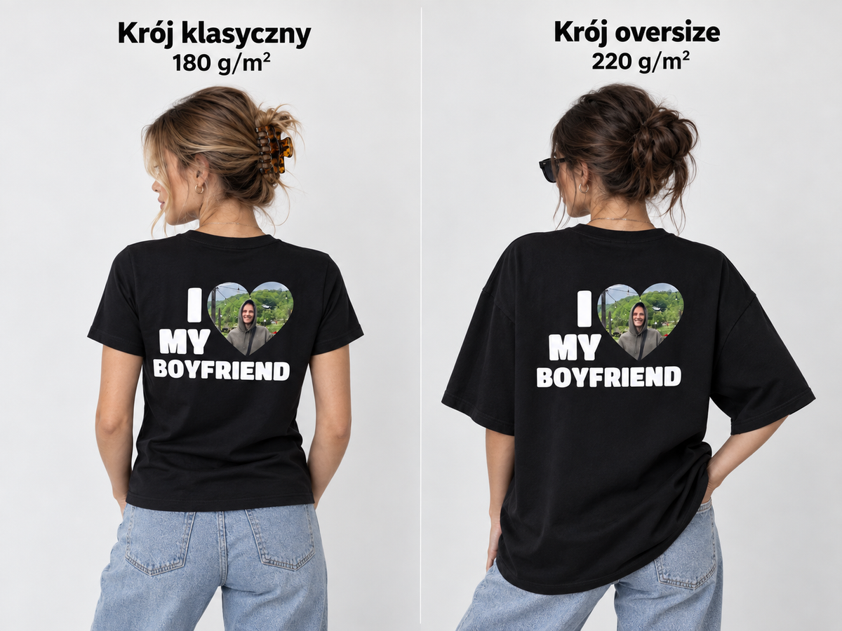Koszulka personalizowana I love my boyfriend