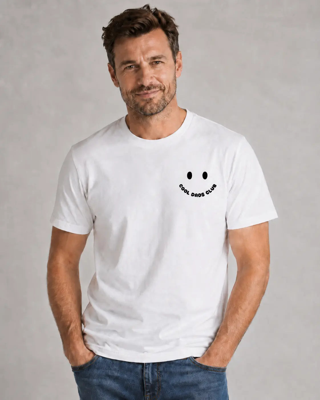 Koszulka na Dzień Taty Cool Dads Club Uśmiech