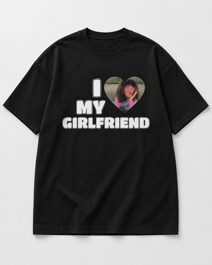 Koszulka personalizowana oversize I love my girlfriend