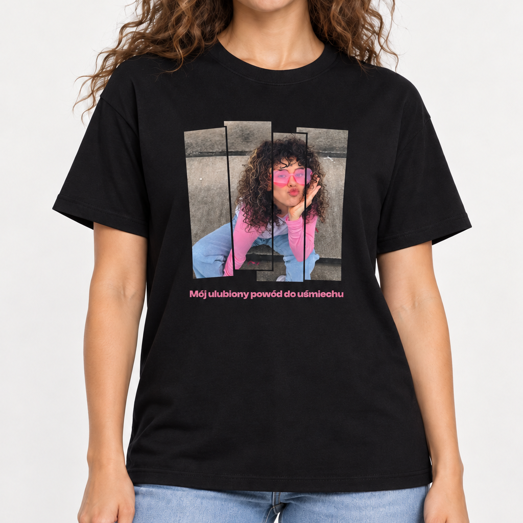 Koszulka personalizowana Mój ulubiony powód do uśmiechu