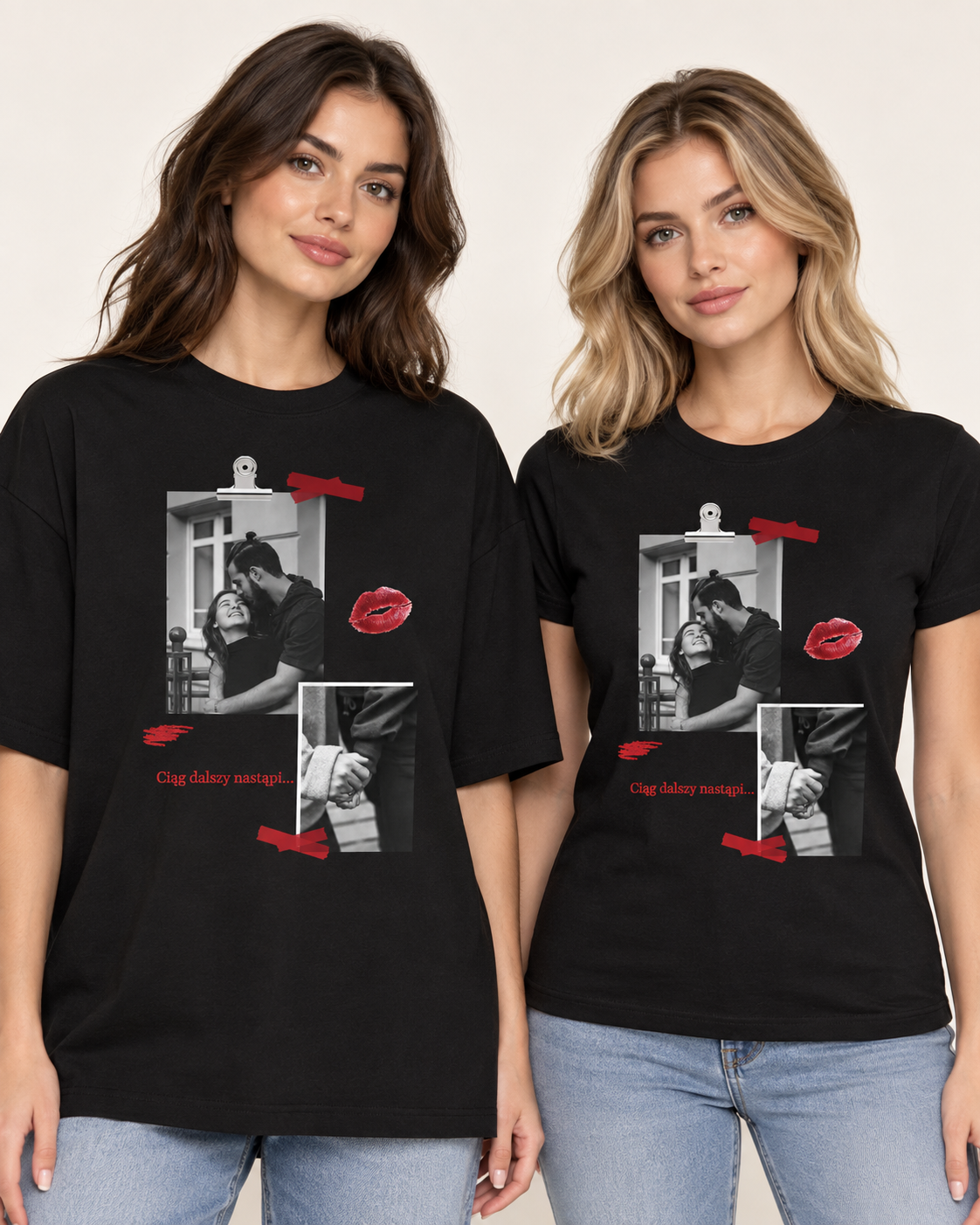 Personalizowana koszulka „Ciąg dalszy nastąpi…” ze zdjęciami