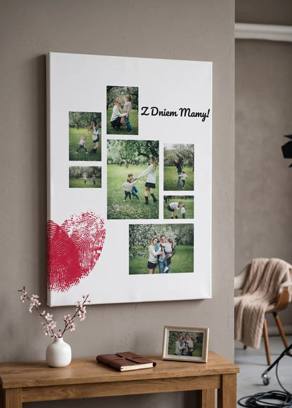 Obraz ze zdjęcia na płótnie dla Mamy kolaż z tekstem 2.0