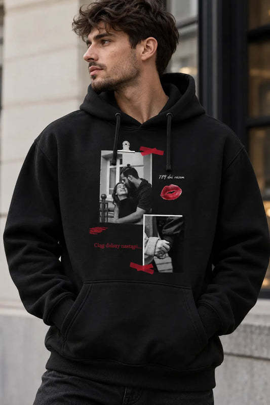 Bluza Personalizowana dla Par z 2 Zdjęciami – Prezent dla Chłopaka lub Dziewczyny