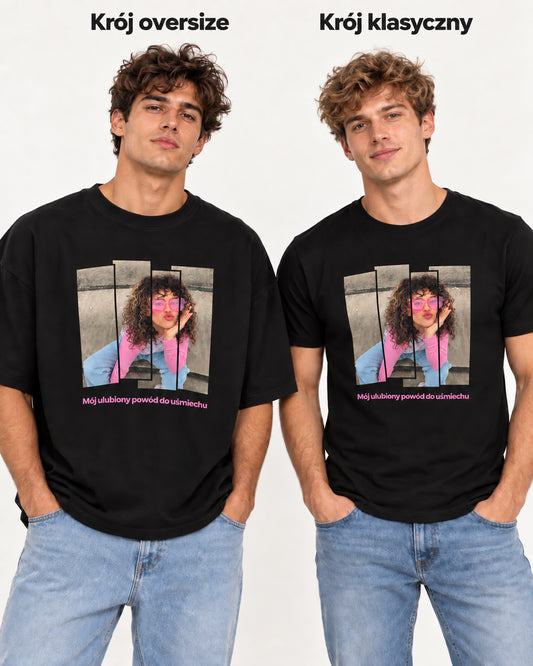 Koszulka personalizowana Mój ulubiony powód do uśmiechu