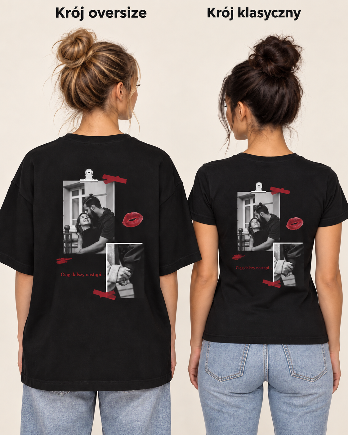 Personalizowana koszulka „Ciąg dalszy nastąpi…” ze zdjęciami