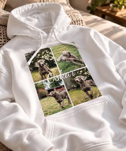 Bluza z Własnymi Zdjęciami Psa lub Kota i Imieniem – Personalizowana Bluza ze Zwierzakiem