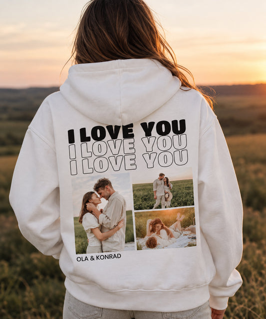 Bluza z własnymi zdjęciami – Personalizowany kolaż 3 zdjęć
